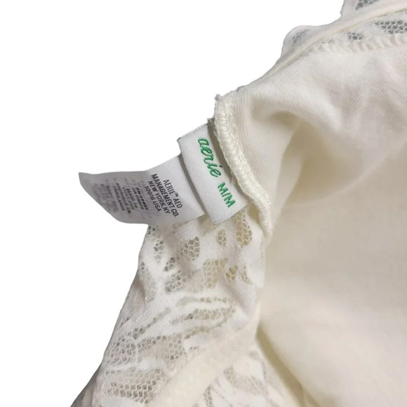 Aerie Lace Halter Neck Bralette Size Medium V Neck - Picture 5 of 6